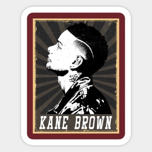 80s Style Kane Brown Sticker